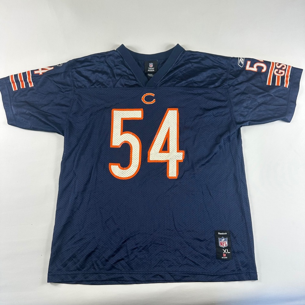 Reebok NFL‎ Chicago Bears #54 Football Jersey Boys XL 18/20 Blue Brian Urlacher
